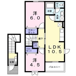 セントラル明日香　Ａの物件間取画像